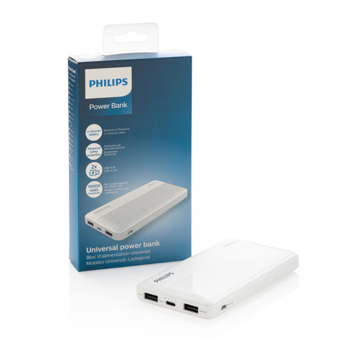 Philips 10.000 mAh platte powerbank P322.303