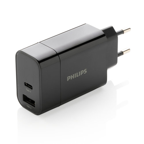 Philips 30W snellader met dual output en PD P301.081