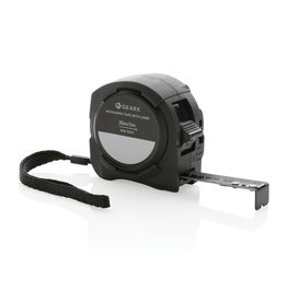 GearX, lasermeetlint, rolmaat 5 meter, laserafstandsmeter, meetlint met logo, meetgereedschap, gereedschap