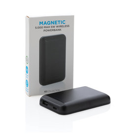 DeBle magnetische 5000 mAh draadloze powerbank met Qi-oplader bedrukken