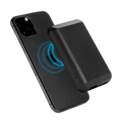 DeBle magnetische 5000 mAh draadloze powerbank met Qi-oplader bedrukken