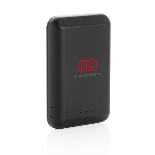 DeBle magnetische 5000 mAh draadloze powerbank met Qi-oplader bedrukken