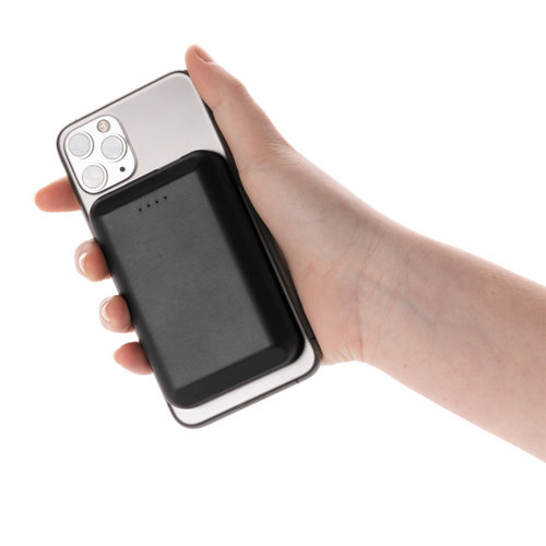 DeBle magnetische 5000 mAh draadloze powerbank met Qi-oplader bedrukken