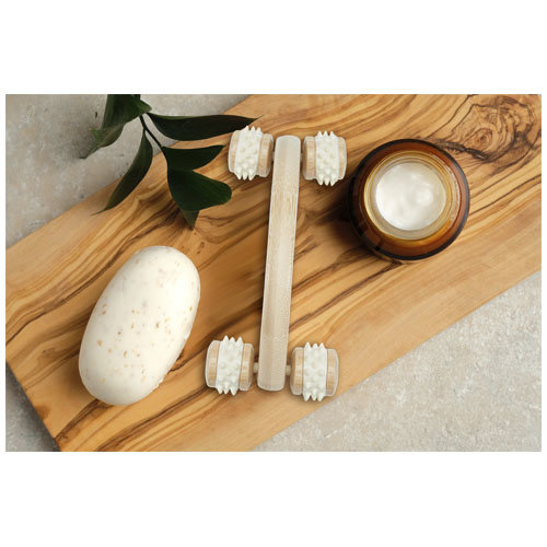Bad & Wellness geschenken Volu massageapparaat van bamboe