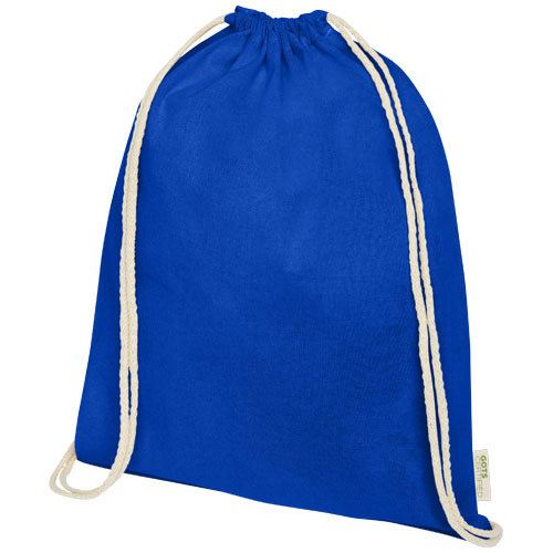 Orissa GOTS organisch katoenen rugzak van 140 g/m² met trekkoordsluiting Orissa GOTS organisch katoenen rugzak van 140 g/m² met trekkoordsluiting