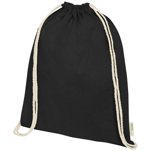 Orissa GOTS organisch katoenen rugzak van 140 g/m² met trekkoordsluiting Orissa GOTS organisch katoenen rugzak van 140 g/m² met trekkoordsluiting