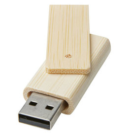 Rotate USB flashdrive van 16 GB van bamboe
