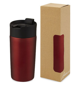 Jetta thermosbeker 330 ml bedrukken met logo DeBle duurzame RVS beker NL BE