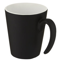 Oli stoneware mok 360 ml met matte buitenkant en colour-pop binnenzijde 100687 met logo