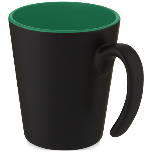 Oli stoneware mok 360 ml met matte buitenkant en colour-pop binnenzijde 100687 met logo