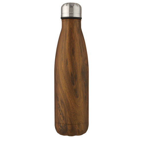 Cove 500 ml vacuüm geïsoleerde roestvrijstalen fles met houtprint Cove 500 ml vacuüm geïsoleerde roestvrijstalen fles met houtprint