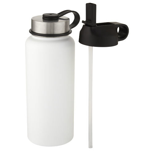 DeBle Supra 1 Liter Koperen Vacuüm Thermosfles met 2 Deksels 10068201 bedrukken met logo