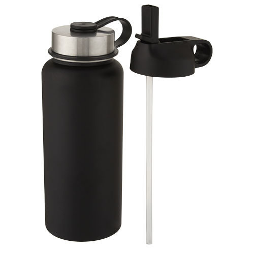 DeBle Supra 1 Liter Koperen Vacuüm Thermosfles met 2 Deksels 10068201 bedrukken met logo