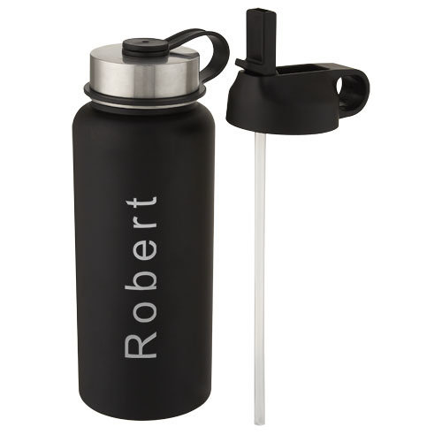 DeBle Supra 1 Liter Koperen Vacuüm Thermosfles met 2 Deksels 10068201 bedrukken met logo