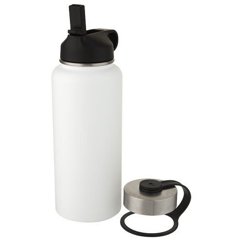 DeBle Supra 1 Liter Koperen Vacuüm Thermosfles met 2 Deksels 10068201 bedrukken met logo