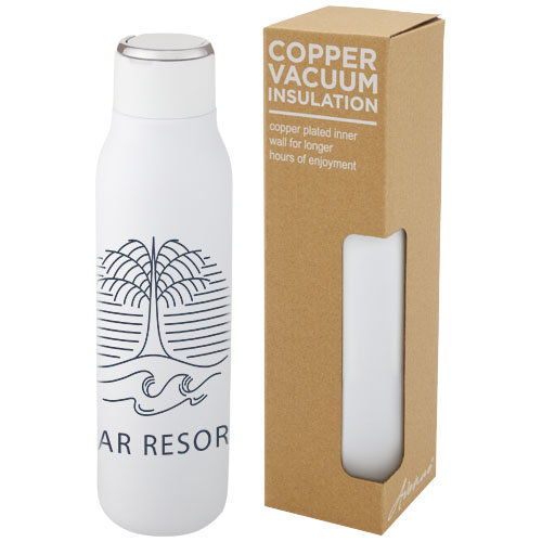 Marka 600 ml koperen vacuüm geïsoleerde fles met metalen lus