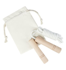 Denise houten springtouw in een katoenen zak