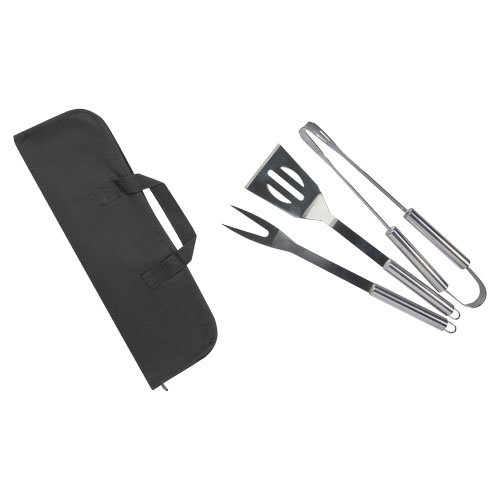 Barbecue relatiegeschenken bedrukken Barcabo 3-delige barbecueset