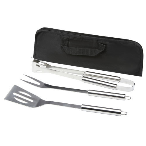 Barbecue relatiegeschenken bedrukken Barcabo 3-delige barbecueset