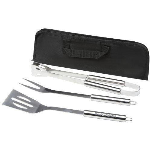 Barbecue relatiegeschenken bedrukken Barcabo 3-delige barbecueset