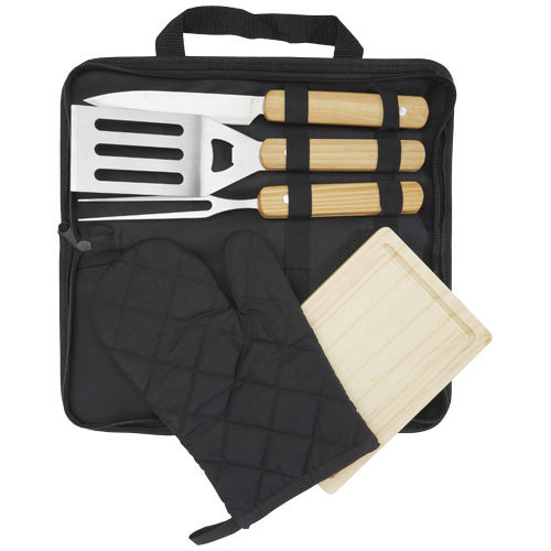 Barbecue relatiegeschenken bedrukken Gratar 5-delige barbecueset