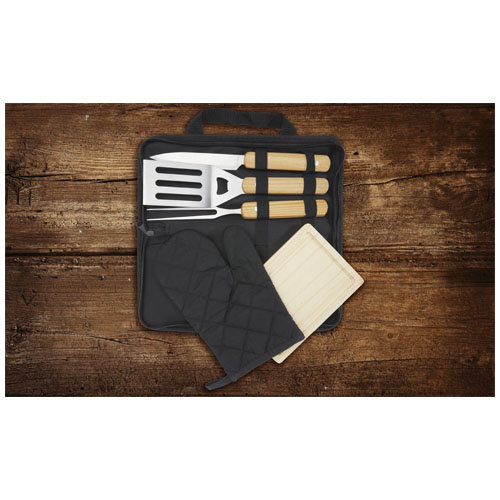Barbecue relatiegeschenken bedrukken Gratar 5-delige barbecueset