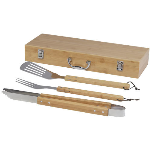 Barbecue relatiegeschenken bedrukken Assadus 3-delige barbecueset
