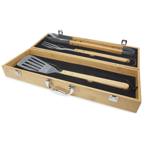 Barbecue relatiegeschenken bedrukken Assadus 3-delige barbecueset