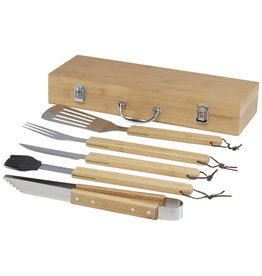 Barbecue relatiegeschenken bedrukken Churras 5-delige barbecueset