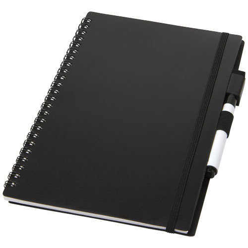 DeBle Pebbles herbruikbaar A5 notitieboek bedrukken met logo