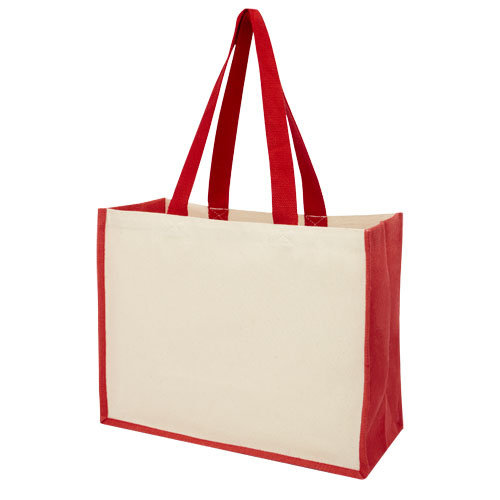 Varai canvas en jute boodschappentas 320 g/m² bedrukken met logo DeBle