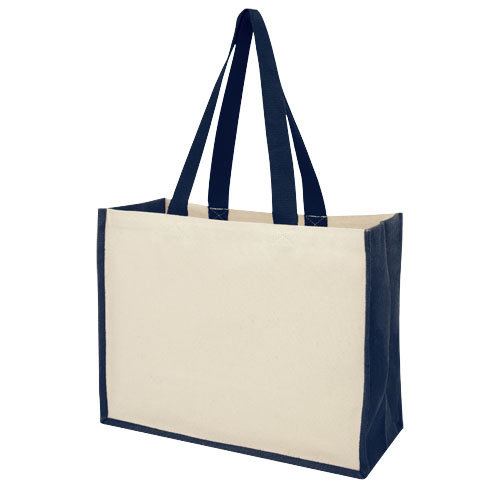 Varai canvas en jute boodschappentas 320 g/m² bedrukken met logo DeBle