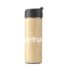 Thermosflessen bedrukken Sakura 360 ml bamboe thermosfles/thermosbeker