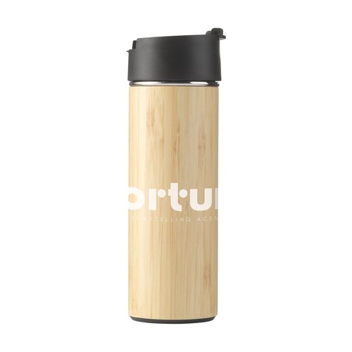 DéBlé Sakura 360 ml bamboe thermosfles/thermosbeker bedrukken met logo