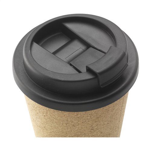Attea Cork koffiebeker 350 ml met kurk 261395 bedrukt met logo