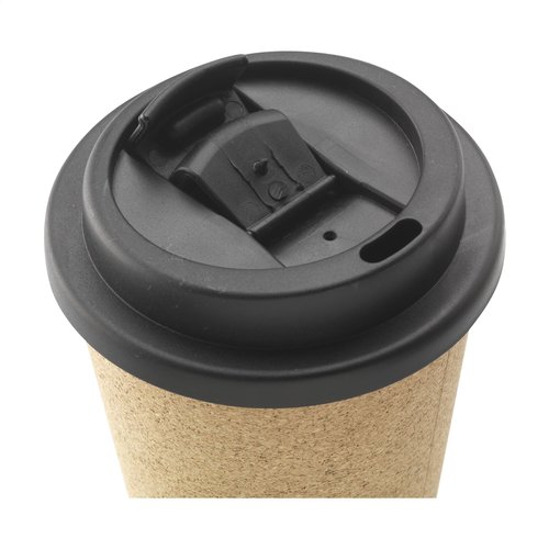 Attea Cork koffiebeker 350 ml met kurk 261395 bedrukt met logo