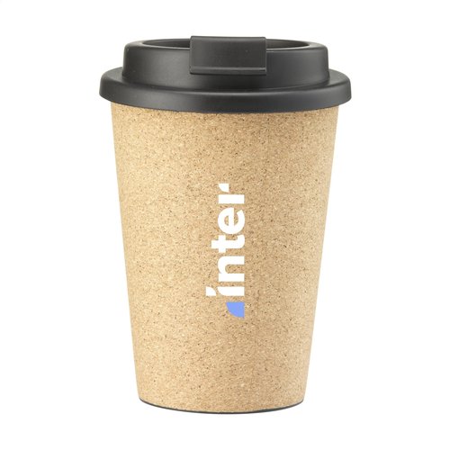 Attea Cork koffiebeker 350 ml met kurk 261395 bedrukt met logo
