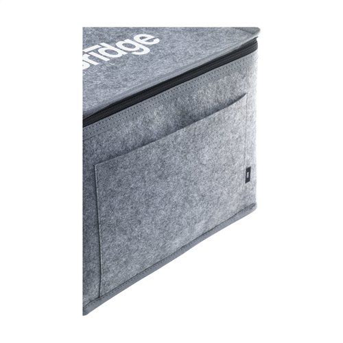 DeBle Keep-it-Cool Felt RPET koeltas met logo bedrukking