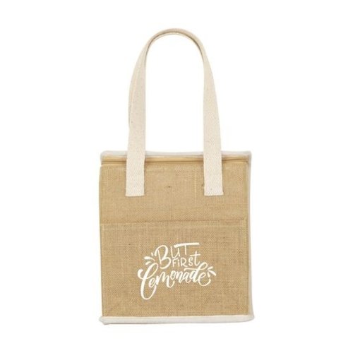 DeBle Agra koeltas jute en katoen 8L 263746 bedrukt met logo