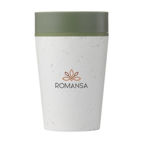 Circular&Co Recycled Coffee Cup 227 ml 269043 met 360 graden deksel en logo