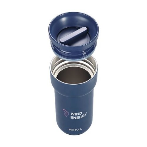 Mepal Isoleerbeker Ellipse 375 ml – dubbelwandige RVS thermosbeker, personaliseerbaar als relatiegeschenk