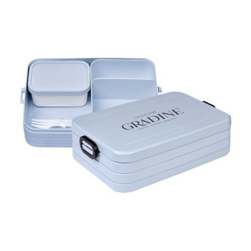 Mepal Bento Lunchbox Large 1,5 L – kunststof lunchbox met vakverdeling en extra bakje, personaliseerbaar als relatiegeschenk