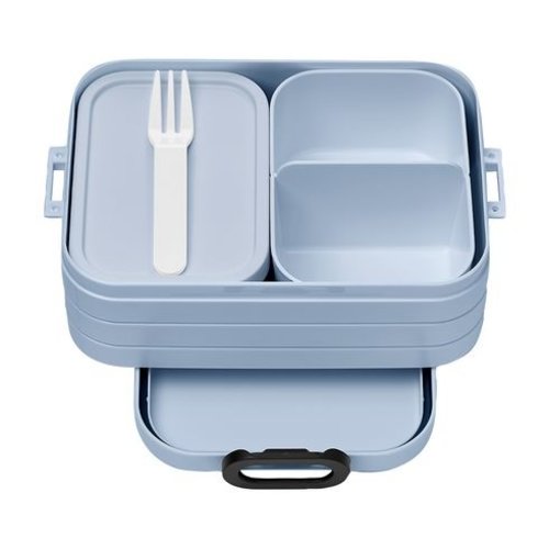 Mepal Bento Lunchbox Midi 900 ml – kunststof lunchbox met vakverdeling en extra bakje, personaliseerbaar als relatiegeschenk