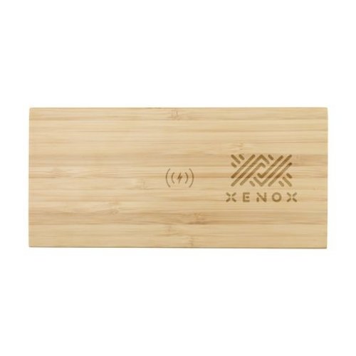 Bamboo Alarm Clock with Wireless Charger oplader 6892