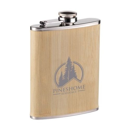 Hipflask Bamboe 200 ml heupfles 1384 Hipflask Bamboe 200 ml heupfles 1384