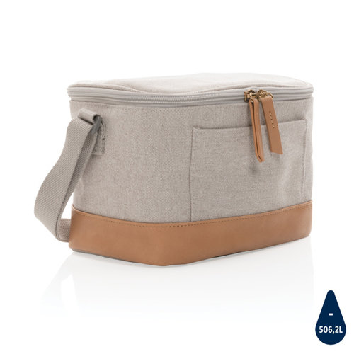 Impact AWARE 16 oz. canvas koeltas voor zes blikjes P422.425 Impact AWARE 16 oz. canvas koeltas voor zes blikjes P422.425