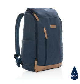Impact AWARE 15 inch gerecyclede canvas laptoprugzak bedrukt met bedrijfslogo