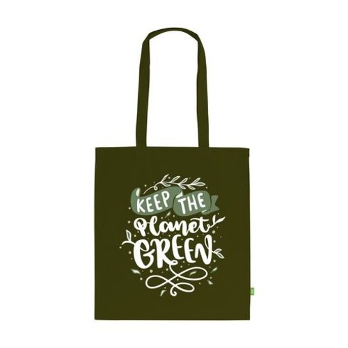 Organic Cotton Shopper (140 g/m²) tas bedrukken met logo