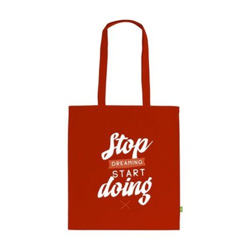 Organic Cotton Shopper (140 g/m²) tas bedrukken met logo