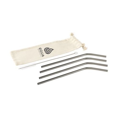 Reusable 4 pieces ECO Straw Set RVS rietjes 1386 Reusable 4 pieces ECO Straw Set RVS rietjes 1386
